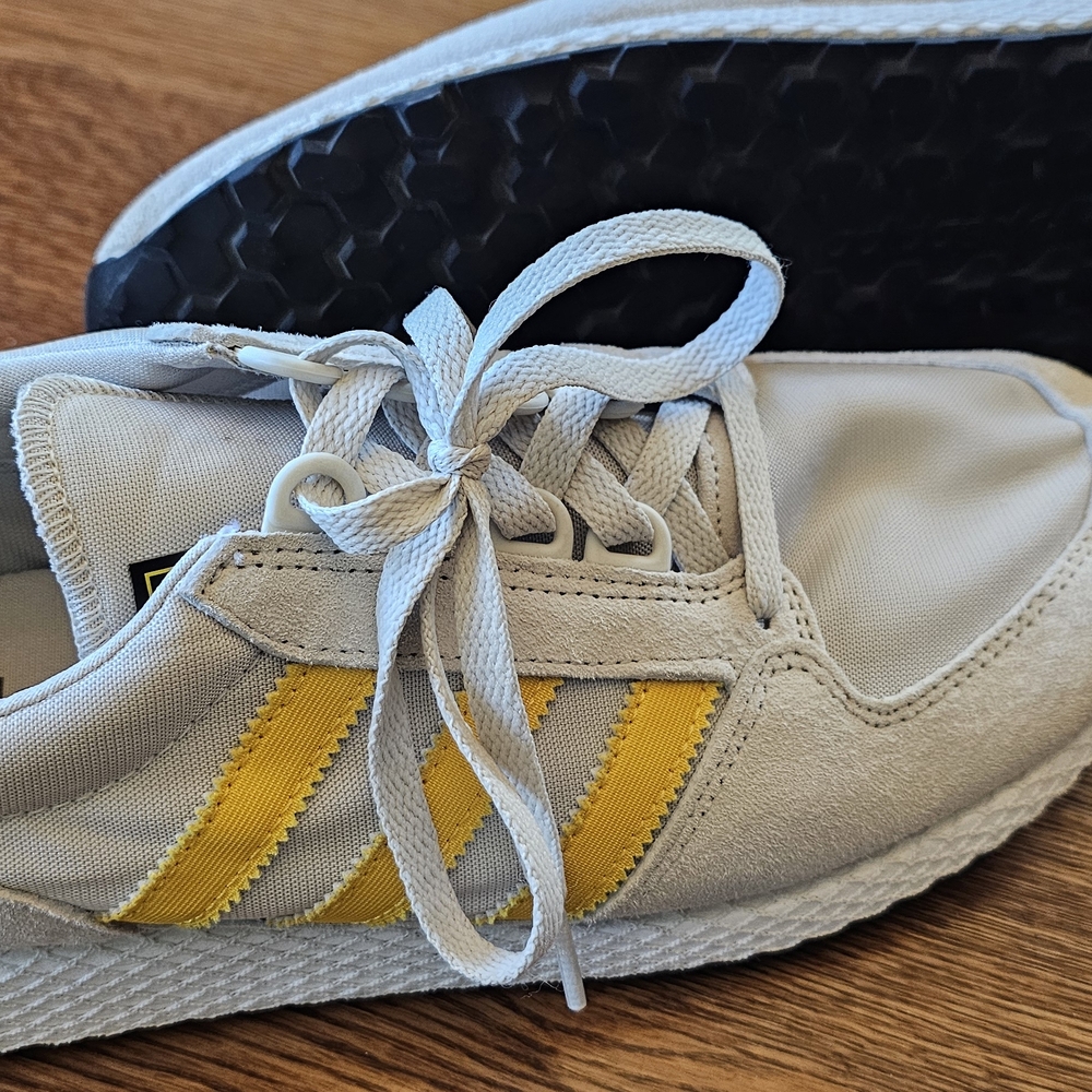 Adidas White and Yellow Sneakers